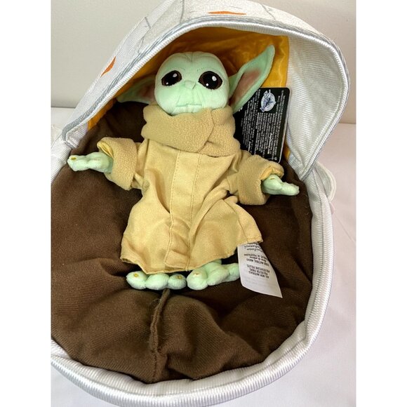 Disney -Star Wars: The Mandalorian Baby Yoda the Child Plush In Hover Pram NWT - Picture 7 of 7